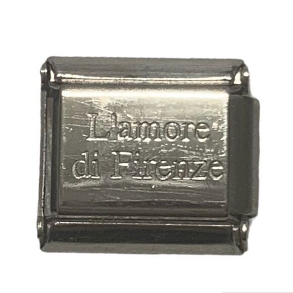 L'amore di Firenze Silver Nichole Charm Italian Charm Bracelet - Picture 2 of 2